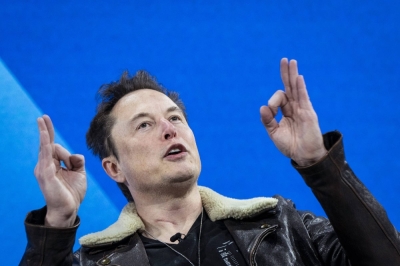 Elon Musk, owner of the social media platform X, is interviewed at the 2023 New York Times DealBook Summit in New York on Wednesday.