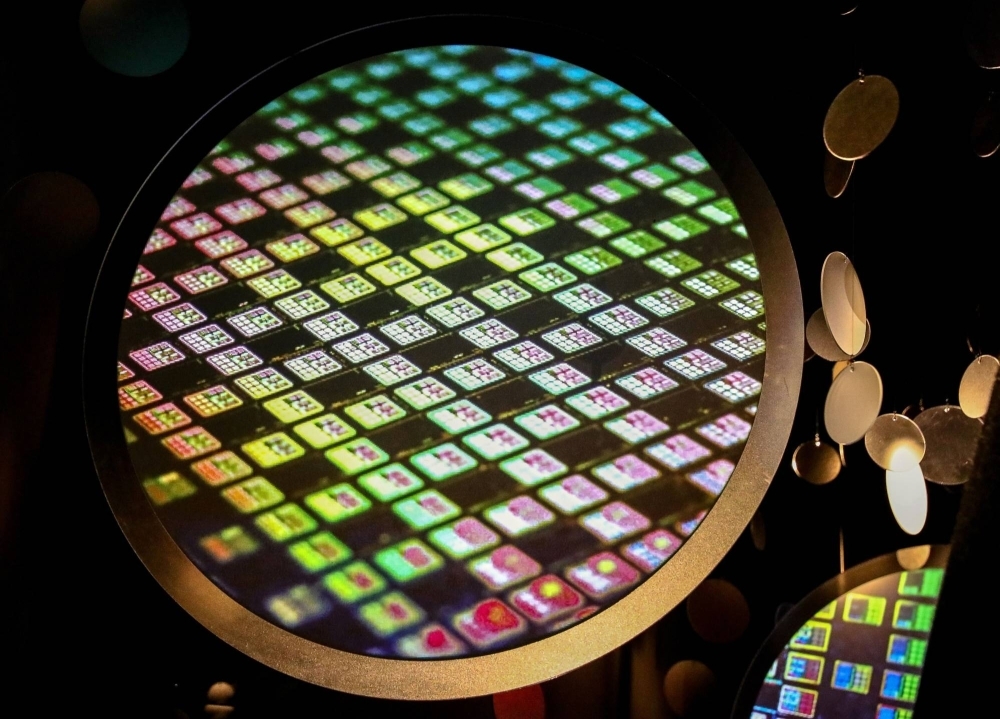 A Taiwan Semiconductor Manufacturing Co. semiconductor wafer. Osaka-based Fuso Chemical, which has gone into debt rather than raise prices, counts TSMC as one of its clients. 