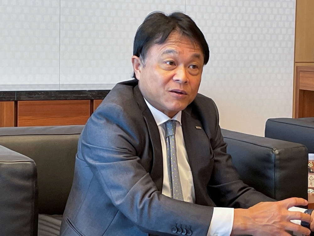 Kei Umeda, CEO of Mizuho Trust & Banking, speaks during an interview in Tokyo on Nov. 27.