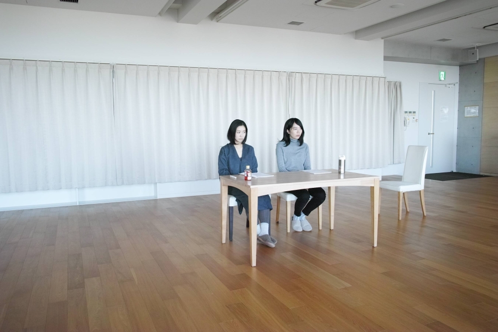 Tomo Kasajima (left) and Asami Shibuya rehearse a scene in Natsuka Kusano’s striking sophomore feature, “Domains.”