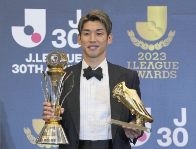 Vissel Kobe's Yuya Osako scored 22 goals on his way to winning MVP honors. 