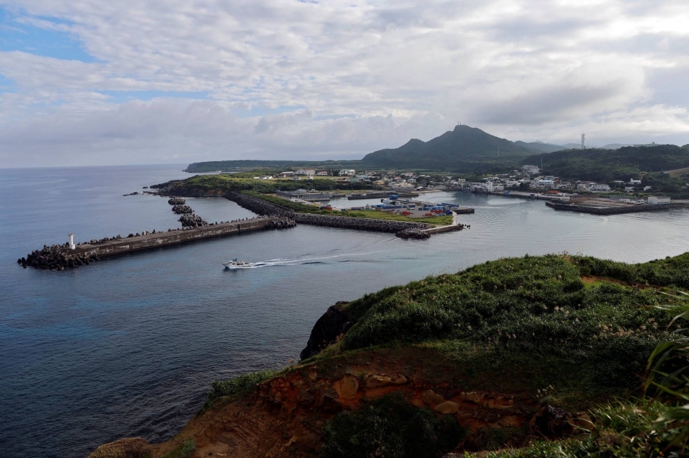 Kubura fishing port and Kubura district on the island of Yonaguni, Okinawa Prefecture