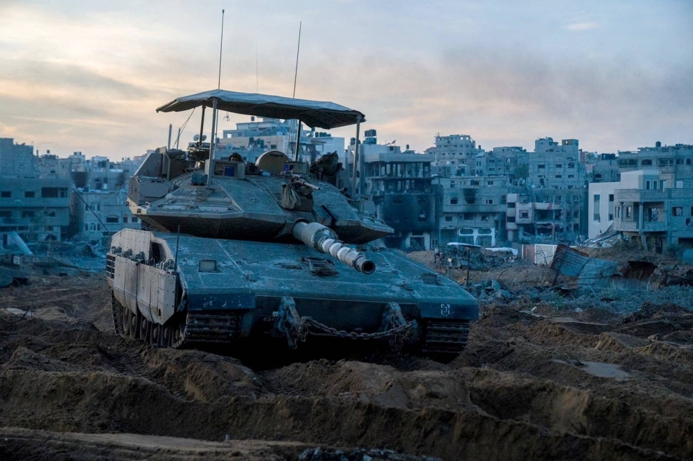 An Israeli Merkava tank on Thursday