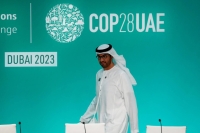 COP28 President Sultan Ahmed Al Jaber holds a news conference in Dubai on Friday  | Reuters 