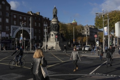 Central Dublin, near where recent protests and riots took place. The uproar came after a stabbing attack left three young children and two adults injured. 
