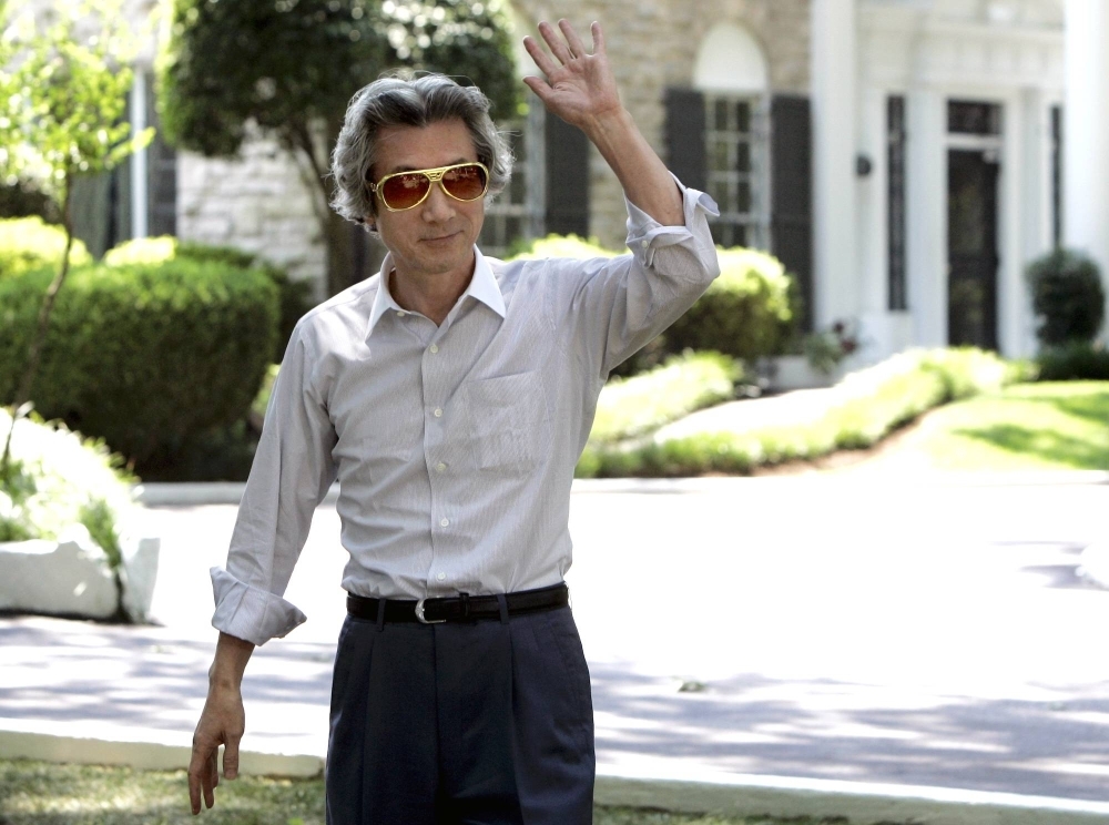 Then-Prime Minister Junichiro Koizumi at Graceland, a mansion once owned by Elvis Presley, in Memphis, Tennessee, in June 2006. Koizumi was dubbed the "jujitsu prime minister” for his style of politics.