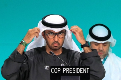 COP28 President Sultan Al Jaber in Dubai on Monday