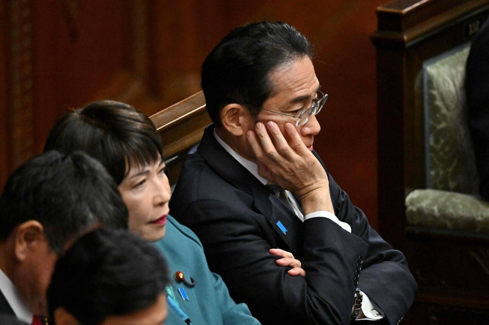 Prime Minister Fumio Kishida awaits the results of  a vote on a no-confidence motion in the Lower House against his Cabinet on Wednesday over the ongoing party financing scandal.