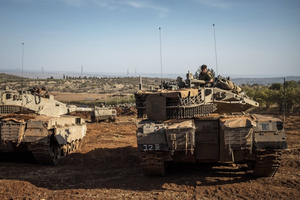 Israeli soldiers during tank drills in northern Israel in October. Washington wants Israel to end its large-scale ground campaign in the Gaza Strip around the end of the year and transition to a more targeted phase in its war against Hamas.