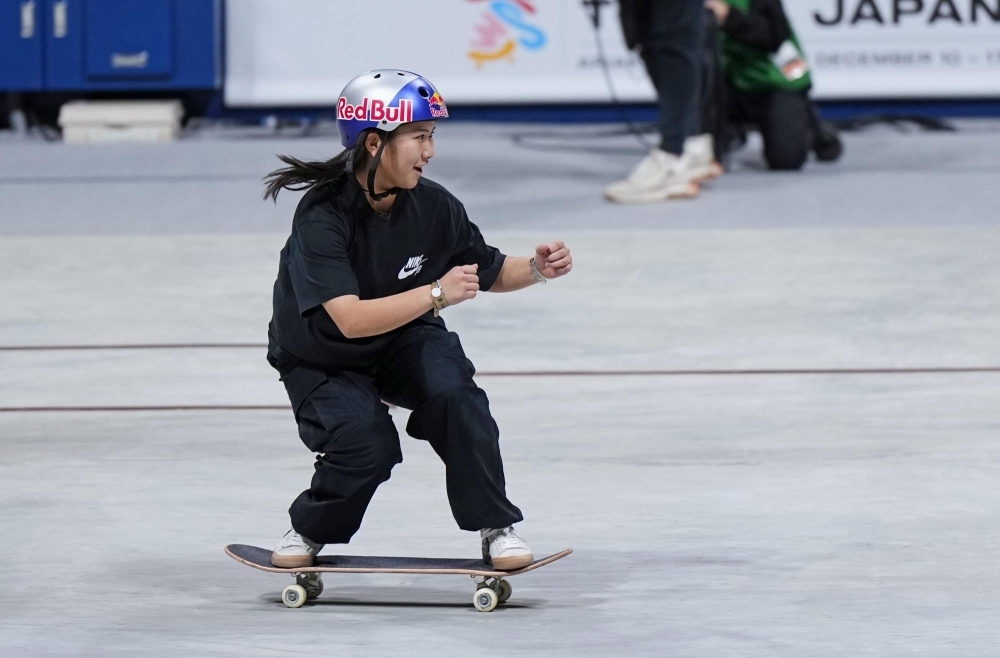 Yumeka Oda was crowned women's champion at the street skateboarding world championships in Tokyo, which concluded on Sunday.