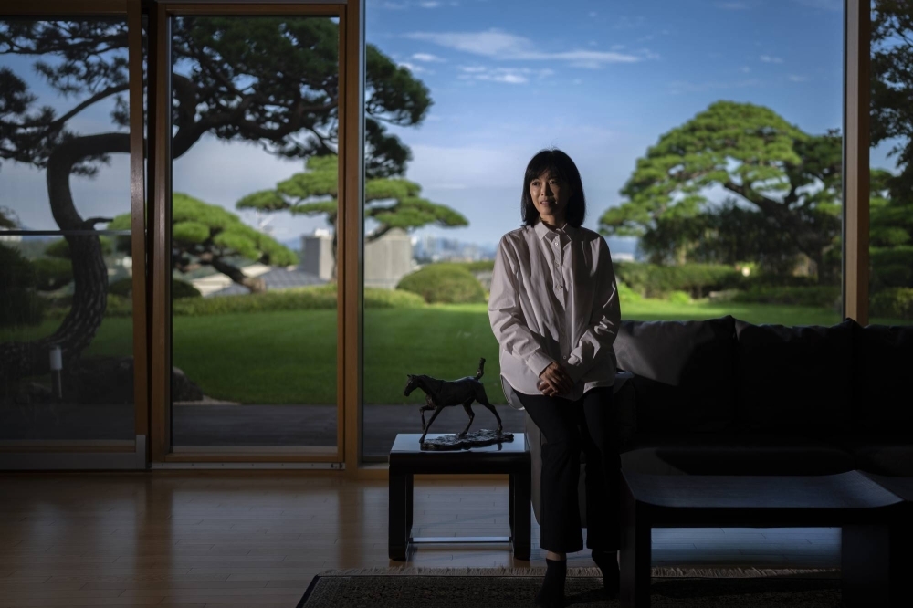 Koo Yeon-kyung, the eldest daughter of LG's former chairperson Koo Bon-moo, at her home in Seoul on Oct. 3. The death of Koo Bon-moo in 2018 without a will sparked a power struggle within the Koo family and LG over the inheritance of his estimated $1.5 billion fortune — including his 11% stake in the company.