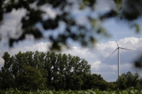 A wind turbine in Beganne, France. 2023 has been a difficult year for the rollout of wind power due to rising prices, supply chain issues and other bottlenecks.  | Reuters