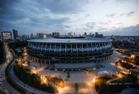 National Stadium in Tokyo will host the North Korean men's and women's soccer teams for qualifying matches in February and March.  | Reuters 