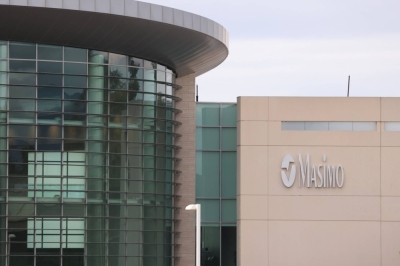 Masimo's headquarters in Irvine, California. The U.S. International Trade Commission ruled earlier this year that the Apple Watch violates two Masimo patents related to blood-oxygen sensing and imposed an import ban on the Ultra 2 and Series 9 models.