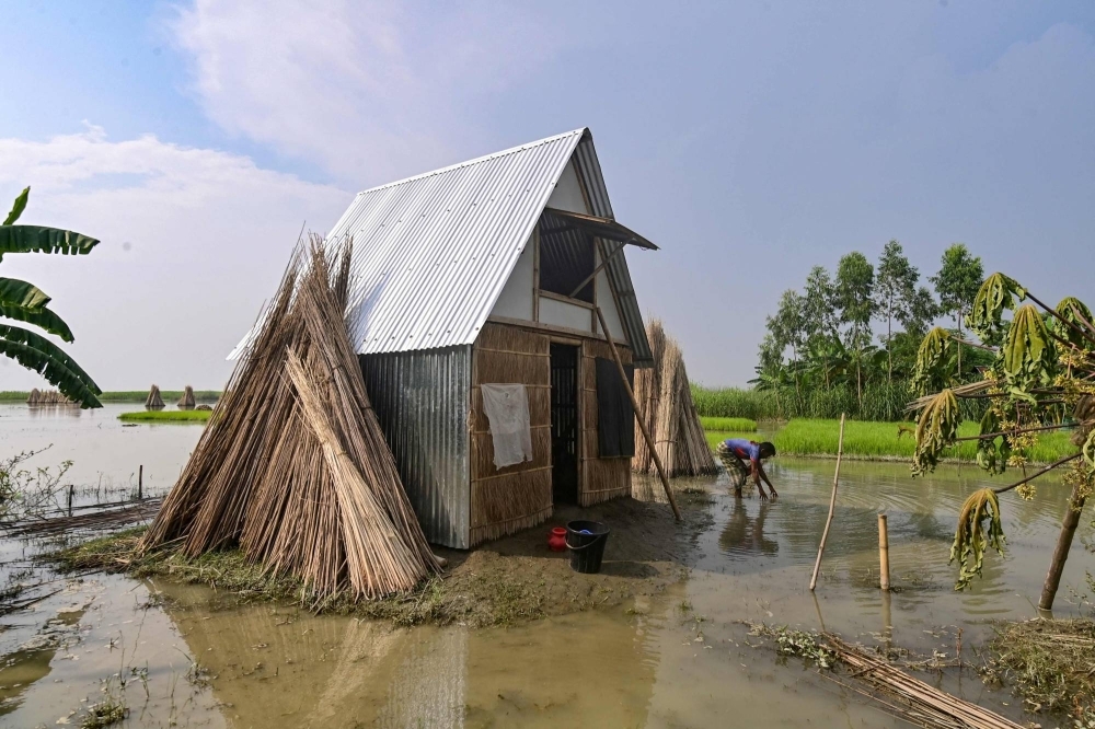 A Khudi Bari tiny home in Char Shildaha, Bangladesh