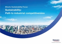 A screenshot of Mizuho’s sustainability report | MIZUHO FINANCIAL GROUP