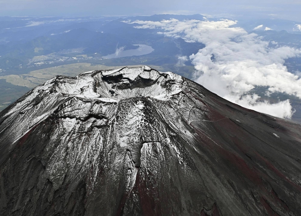 The summit of Mount Fuji in October. An eruption of the volcano could bring immediate, immeasurable damage to parts of Japan.