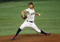 Shota Imanaga in action for Japan in a World Baseball Classic Pool B game against South Korea in Tokyo on March 10 | Reuters