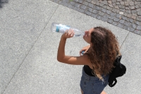 Columbia University researchers have found that on average, bottled water contain 110,000 to 370,000 tiny plastic particles in each liter, 90% of them nanoplastics. | Bloomberg