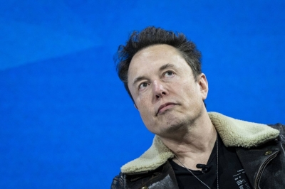 Elon Musk attends an interview in New York on Nov. 29.