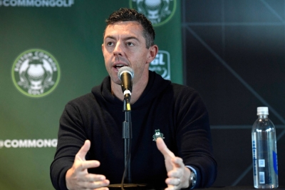 Rory McIlroy speaks during a news conference in Boston in November. 