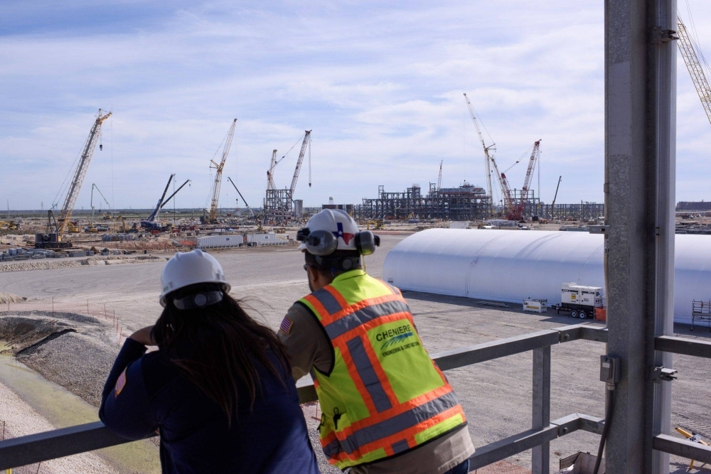 Near Cheniere Energy Inc.’s Corpus Christi plant on the Texas coast, construction of the Stage 3 project will add seven modular midscale “trains,” the industry term for the giant units that convert natural gas to its liquefied form.