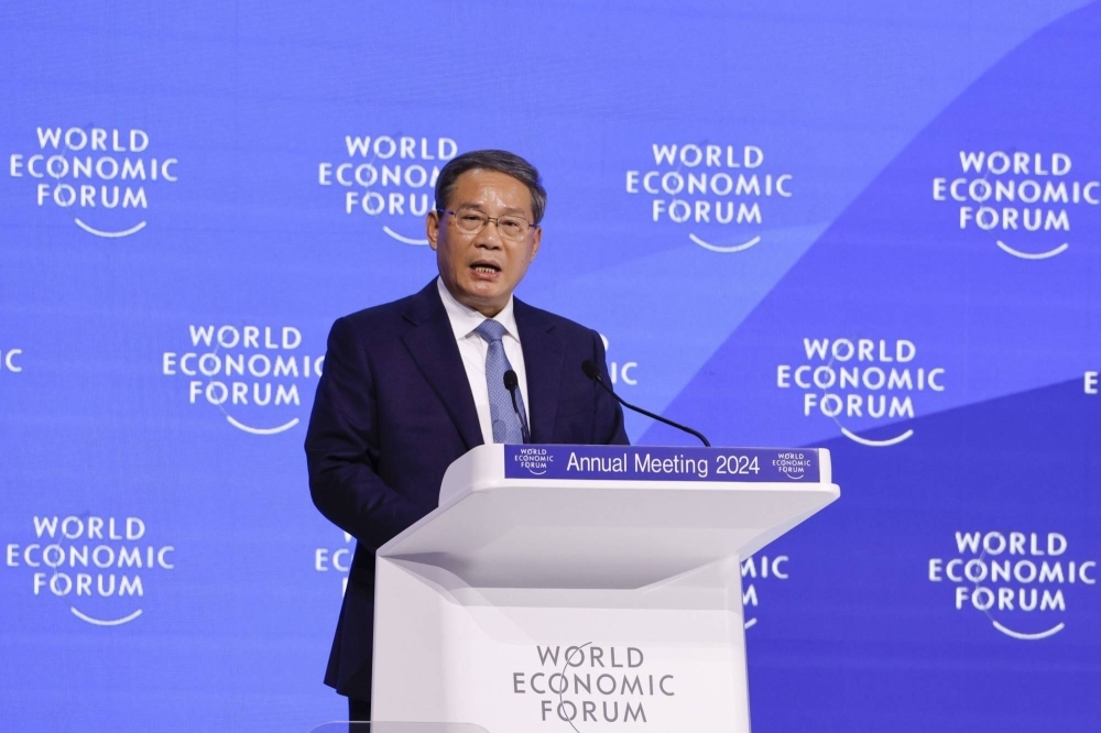 Li Qiang at the World Economic Forum on Tuesday