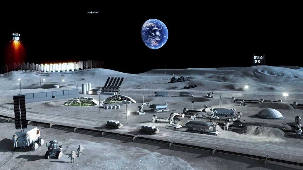 An image of what a permanent base on the moon might look like. JAXA's SLIM lander will transform how space agencies explore celestial bodies that have gravity, allowing landers to touch down on even rugged terrain, the agency says. 