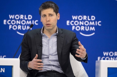 OpenAI CEO Sam Altman attends a session of the World Economic Forum in Davos, Switzerland, on Thursday.