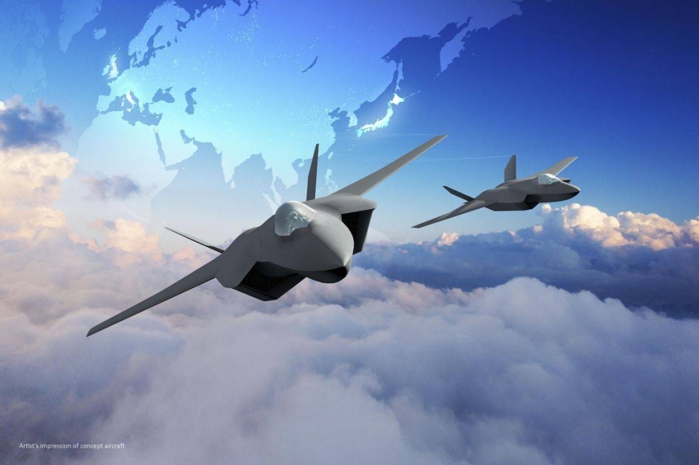 A rendering of next-generation fighter jets under joint development by Japan, Britain and Italy 