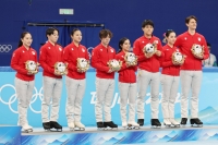 The Japanese figure skating team at the 2022 Winter Olympics in Beijing. The team's bronze medal is to be upgraded to silver after a Russian skater was disqualified over a doping scandal. | Jiji
