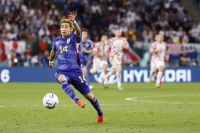 Japan's Junya Ito, seen during the 2022 FIFA World Cup, is accused of involving himself in a sexual act with two women without their consent last year. | USA TODAY / VIA REUTERS