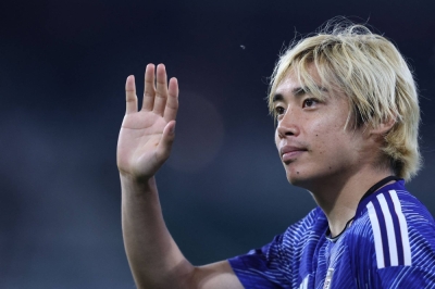 Japan midfielder Junya Ito in Wolfsburg, Germany, on Sept. 9. Police have said that an investigation has been launched into claims of sexual assault involving the soccer player, allegations he denies.