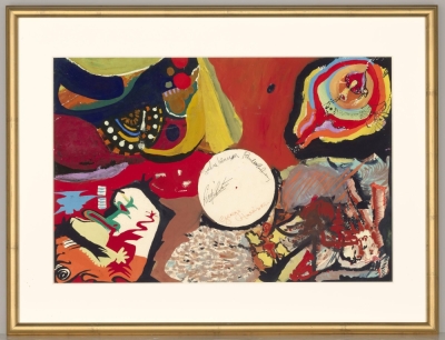 The painting "Images of a Woman" was made collaboratively by the Beatles during their legendary tour of Japan in 1966.