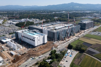 Taiwan Semiconductor Manufacturing Co.’s new factory in the town of Kikuyo, Kumamoto Prefecture, in May. The firm plans to build a second chip fabrication plant in the prefecture.