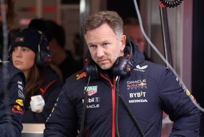 Red Bull team principal Christian Horner ahead of a practice session for the Las Vegas Grand Prix in November