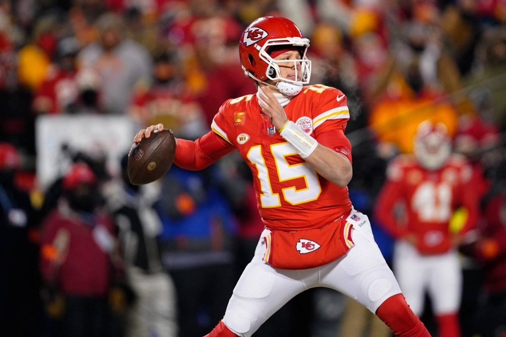 Chiefs quarterback Patrick Mahomes will be vying for his third Super Bowl title when Kansas City faces San Francisco in Las Vegas on Sunday.