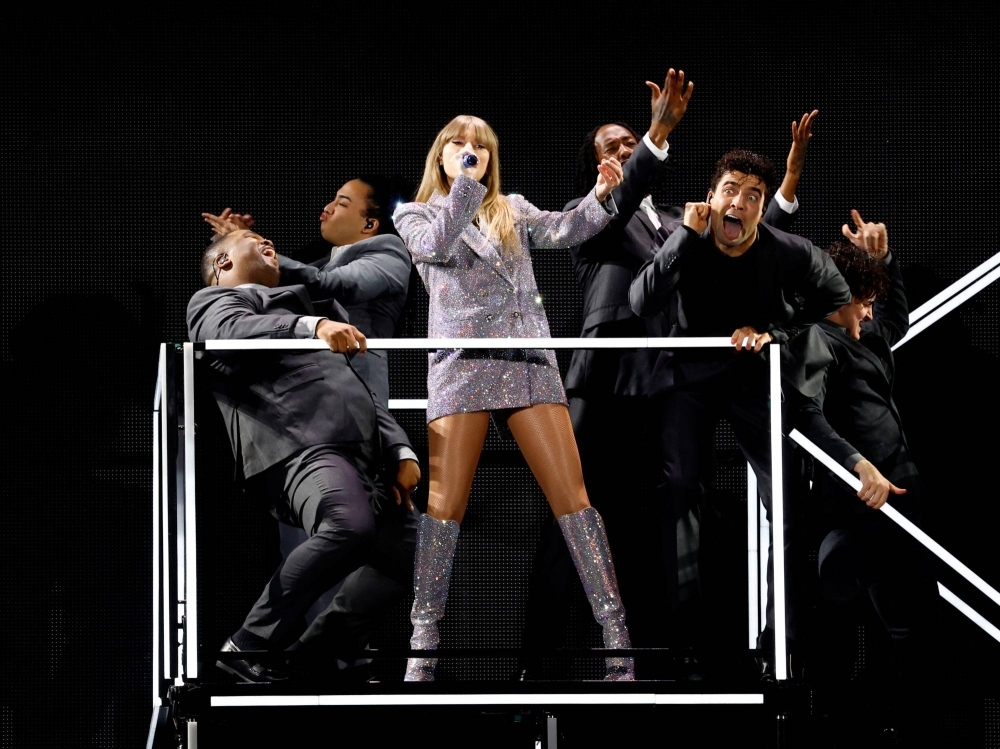 Taylor Swift appeared to be in peak physical shape as she ably kept pace with her enthusiastic team of dancers during the more energetic numbers.