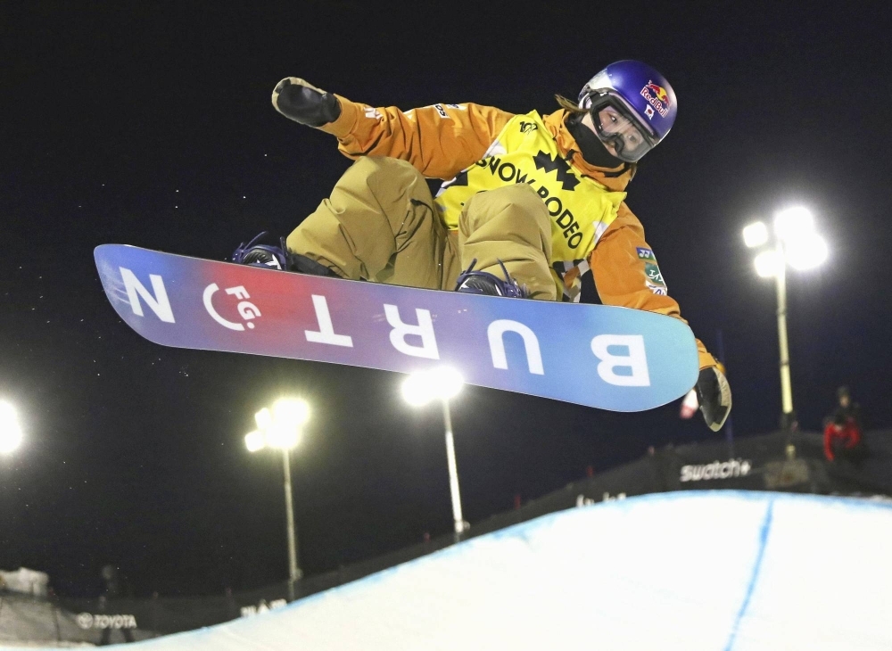 Japan's Mitsuki Ono won her third straight snowboarding halfpipe World Cup event Saturday in Calgary to clinch the women's overall title for the second season in a row.