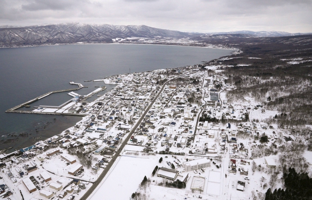 The town of Suttsu in Hokkaido