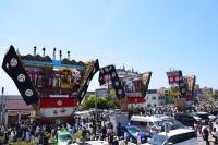 The dekayama float ritual of the Seihaku Festival is held in Nanao, Ishikawa Prefecture, in May 2019. | Jiji