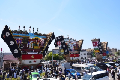 The dekayama float ritual of the Seihaku Festival is held in Nanao, Ishikawa Prefecture, in May 2019.