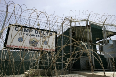 The front gate of Camp Delta is at the Guantanamo Bay Naval Station in Cuba  