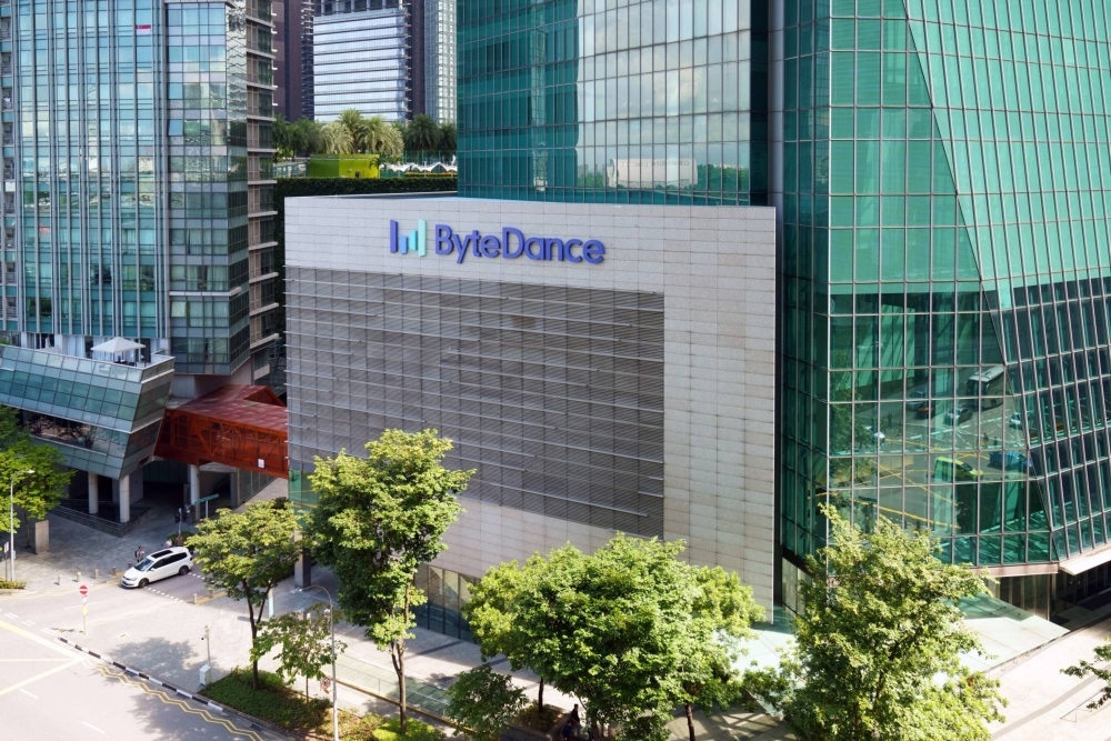 TikTok parent company ByteDance's offices in Singapore. Chinese companies are increasingly using the city-state as a springboard into the U.S. market.