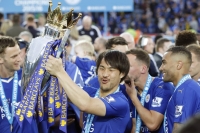 Shinji Okazaki won the Premier League title with Leicester in the 2015-16 season.  | REUTERS
