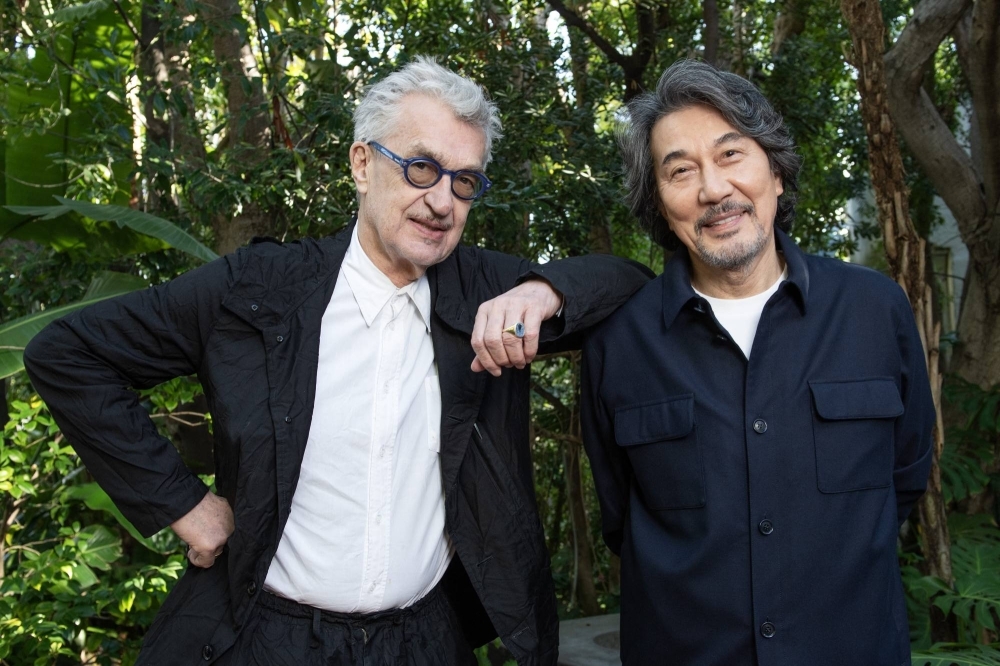 Wim Wenders (left) co-wrote the script for “Perfect Days” with top advertising creative Takuma Takasaki. Japanese star Koji Yakusho (right) won best actor at Cannes last year for his performance as the film’s protagonist, a taciturn toilet cleaner in Tokyo. 
