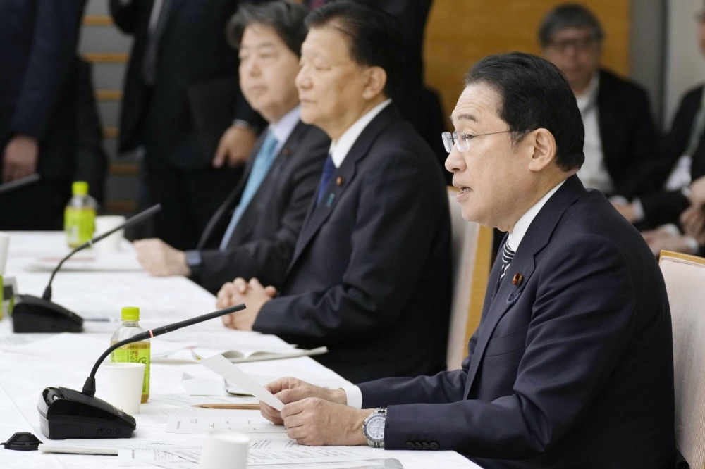 Prime Minister Fumio Kishida said the government would draw up a political policy package for the next three years or so for system reforms allowing the country's competitiveness and birthrate to improve by 2030.