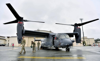 Japan has been particularly sensitive about the prospect of resuming Osprey flights following the November crash of a U.S. Air Force CV-22 variant.