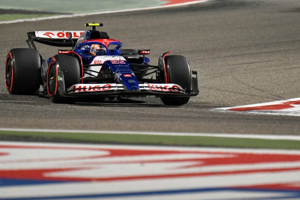 RB's Yuki Tsunoda drives during the Bahrain Grand Prix in Sakhir on Saturday. 