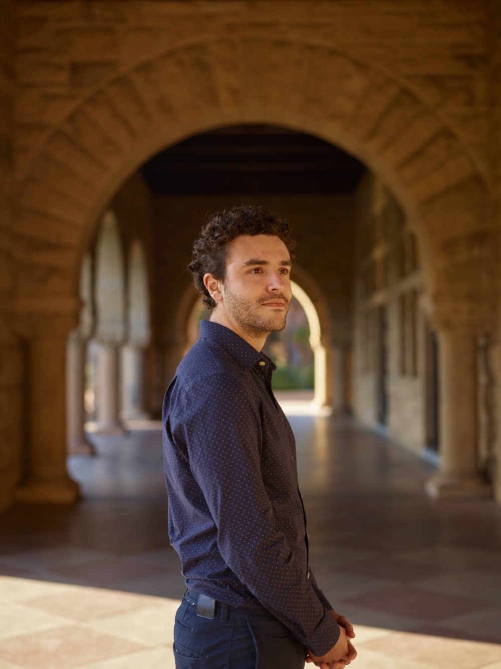 Yannai Kashtan, a Ph.D. candidate, on the Stanford University campus on Dec. 16.